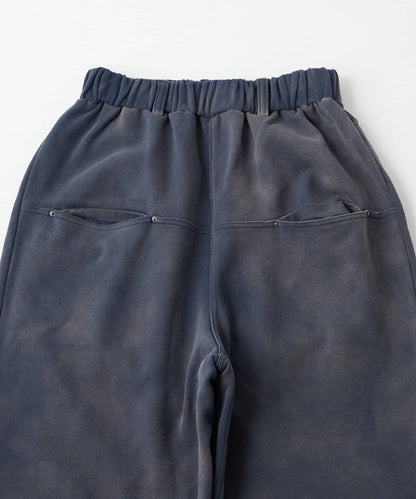 斜插口袋水洗休閒衛褲