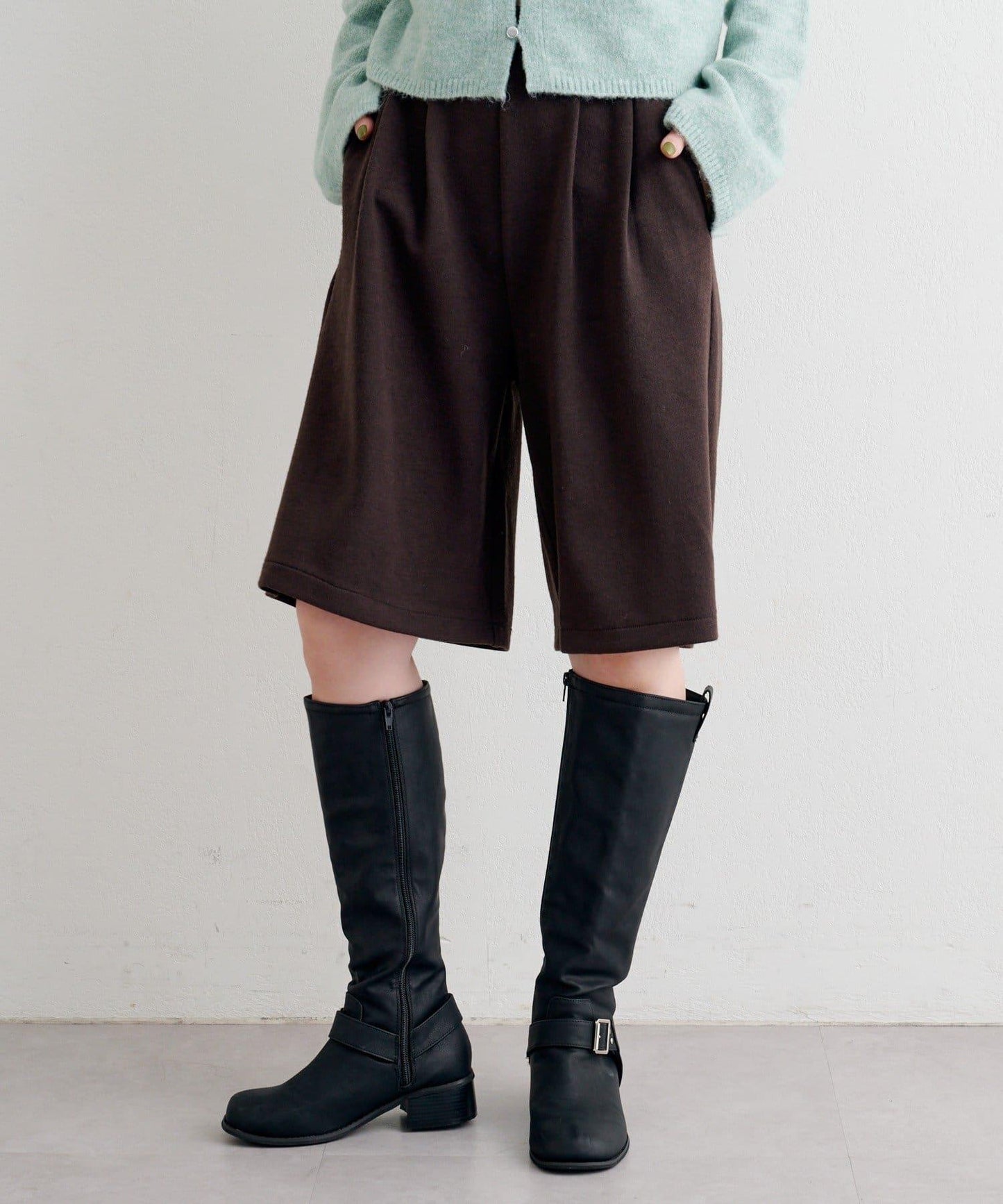 【套裝可搭配】B針織風格衛衣短褲