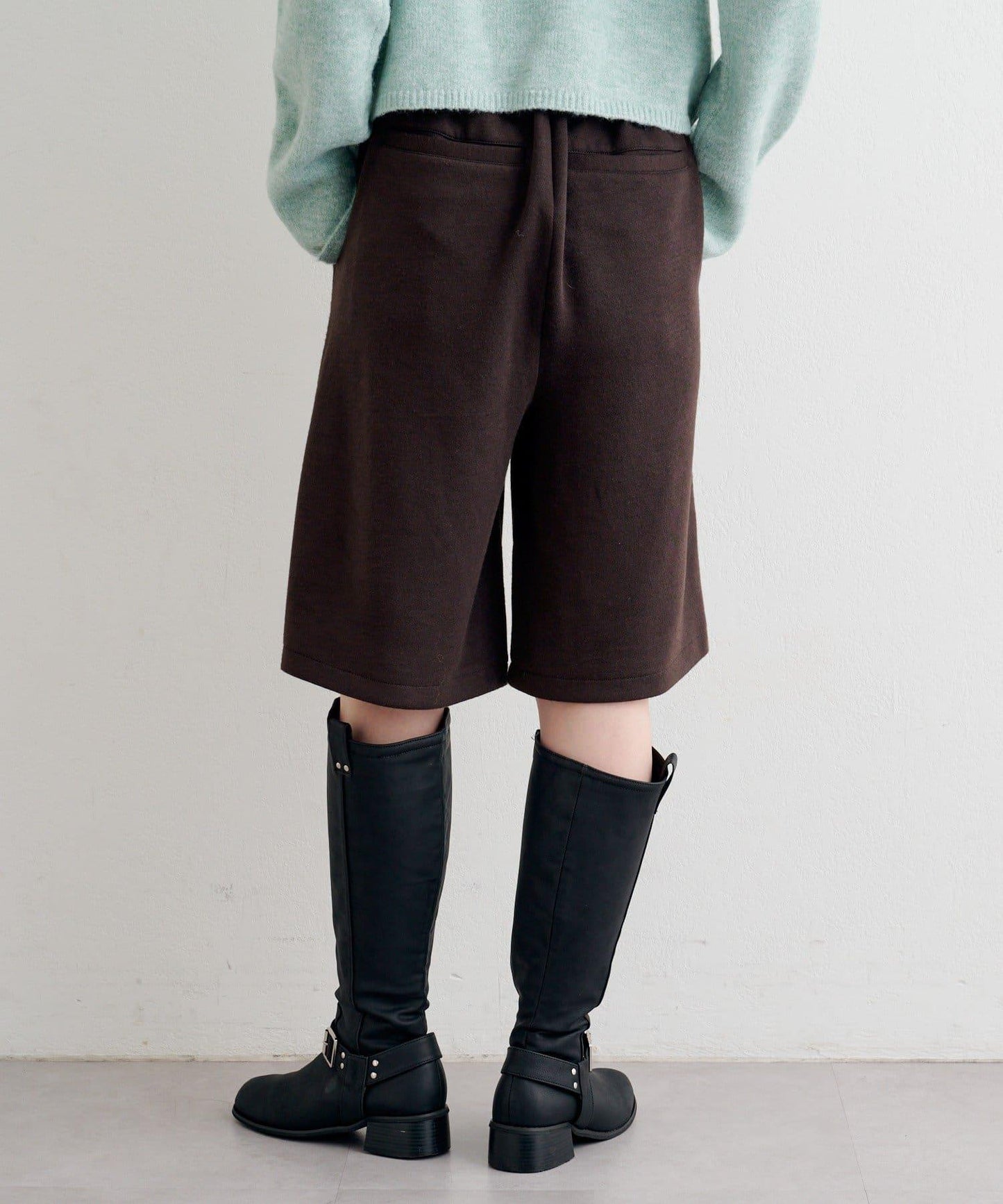 【套裝可搭配】B針織風格衛衣短褲