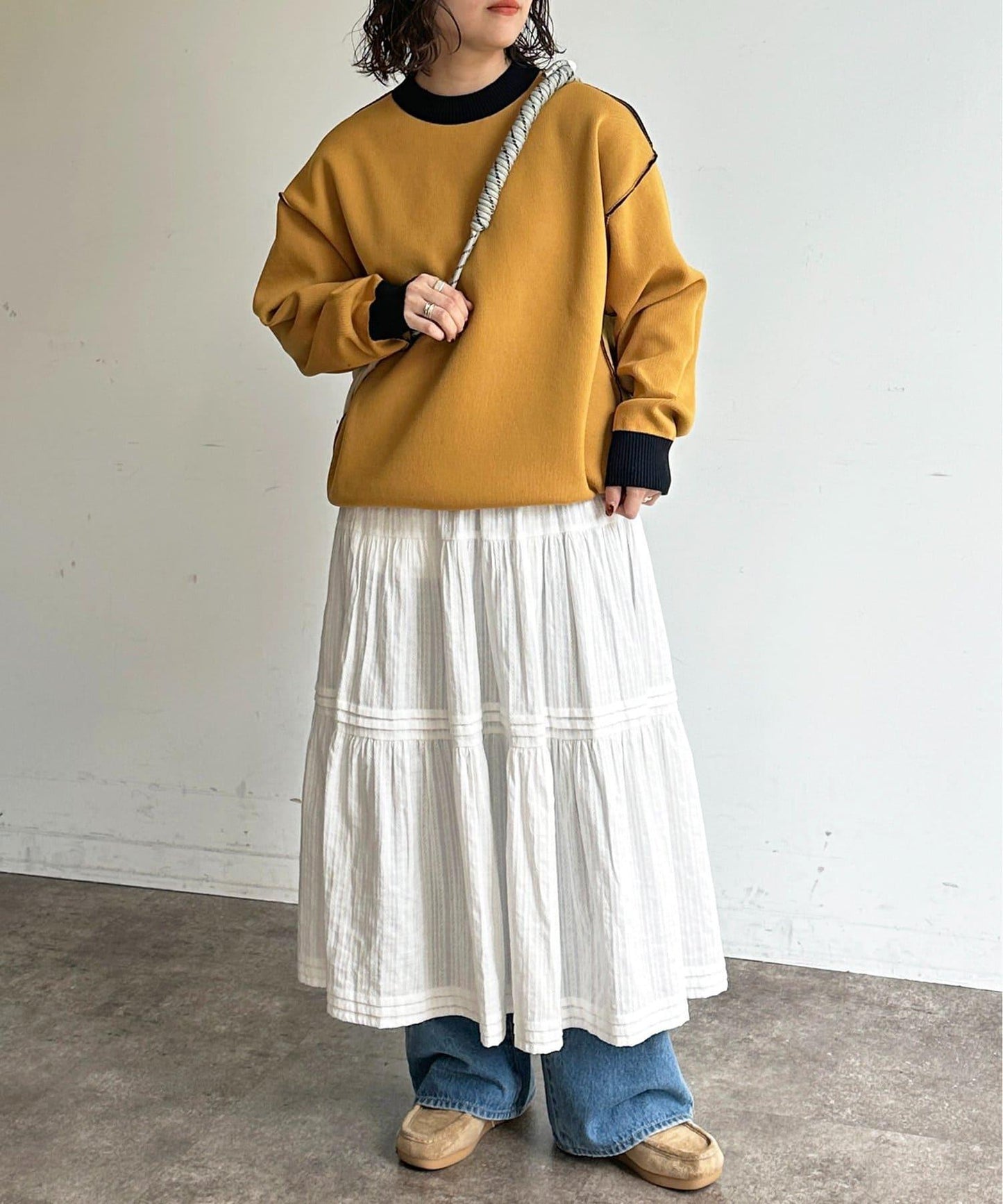 可雙面穿拼色標誌衛衣風針織衫