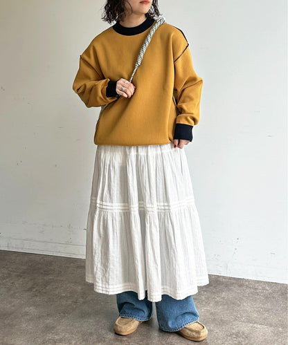 可雙面穿拼色標誌衛衣風針織衫