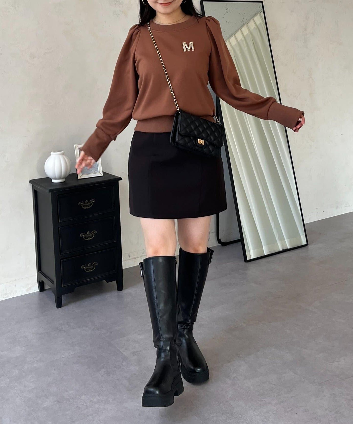 袖珍珠泡泡袖衛衣