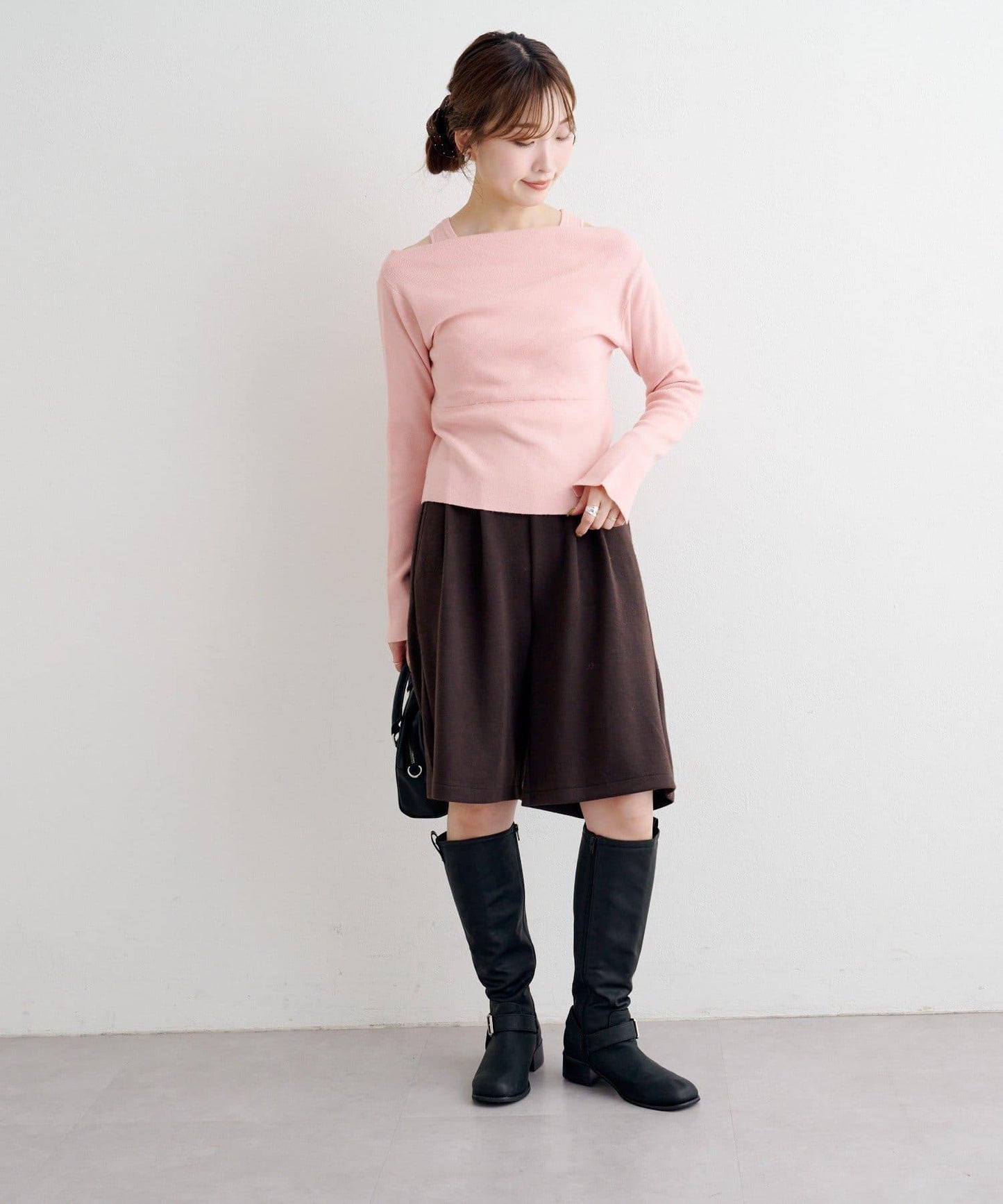 【套裝可搭配】B針織風格衛衣短褲