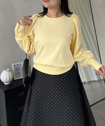 袖珍珠泡泡袖衛衣