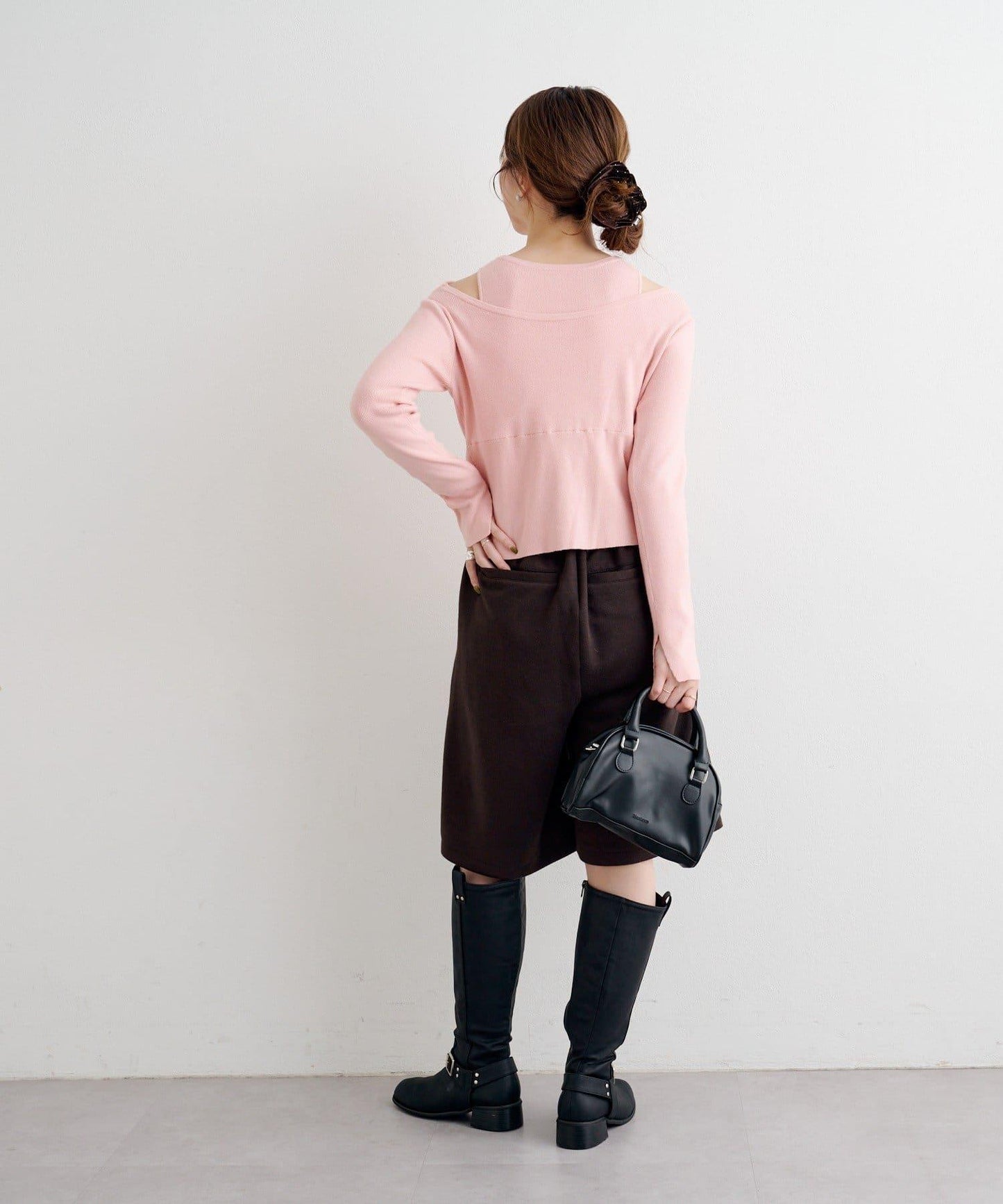 【套裝可搭配】B針織風格衛衣短褲