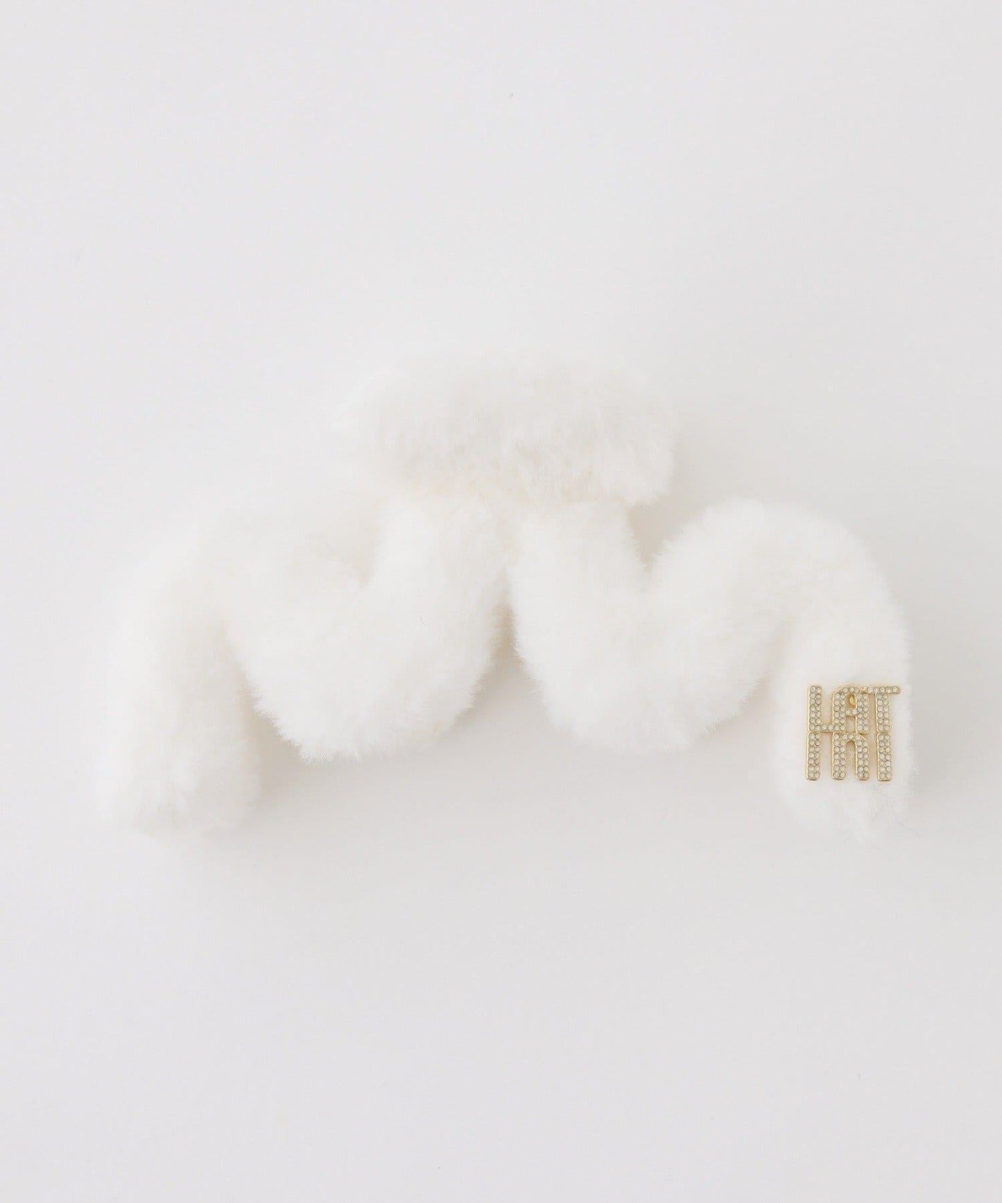 【Latini】帶標誌仿皮草髮夾