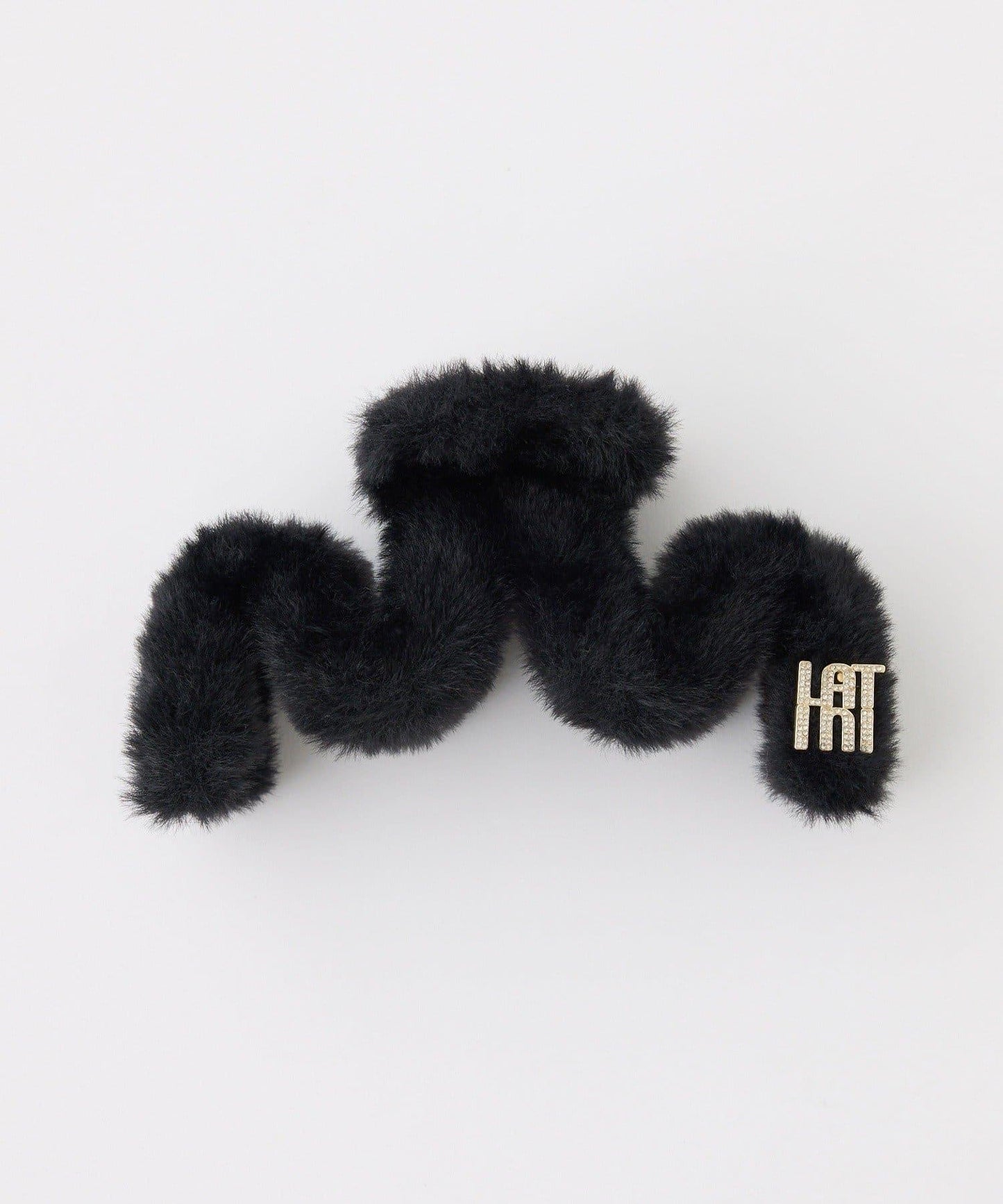 【Latini】帶標誌仿皮草髮夾