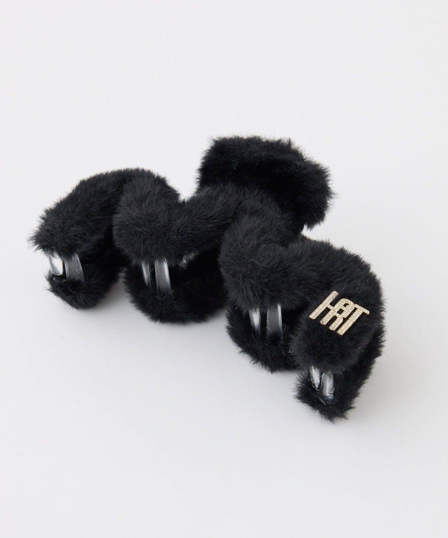 【Latini】帶標誌仿皮草髮夾