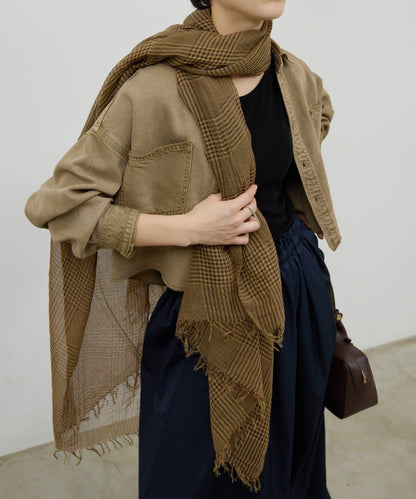 格紋圍巾