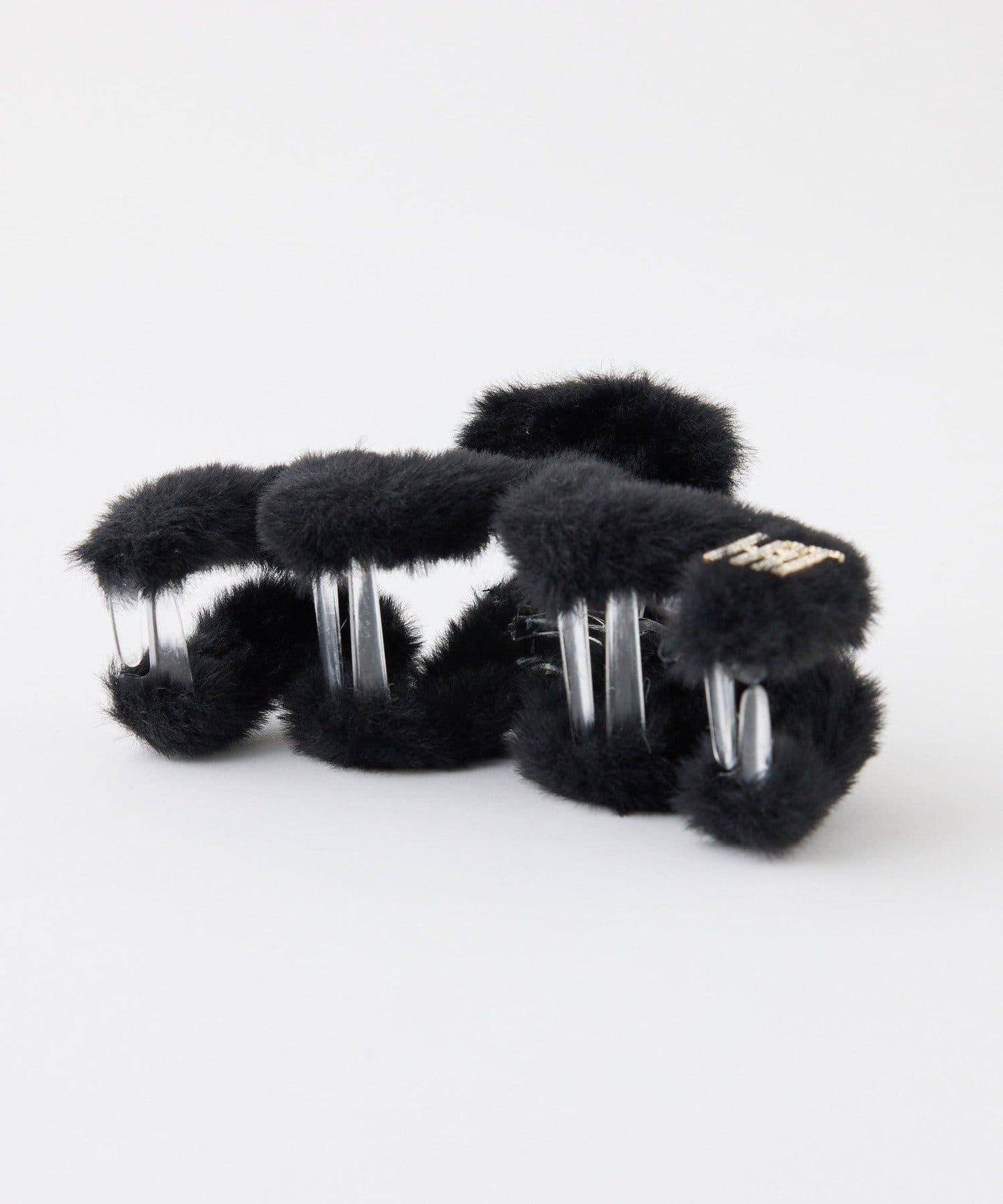 【Latini】帶標誌仿皮草髮夾