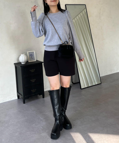 袖珍珠泡泡袖衛衣