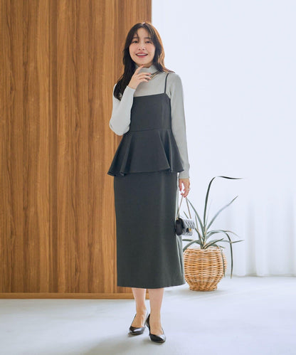 【La boutique BonBon】荷葉邊吊帶連衣裙