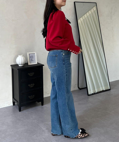 袖珍珠泡泡袖衛衣