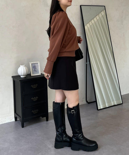 袖珍珠泡泡袖衛衣