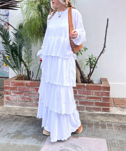 【w closet】層疊剪裁連衣裙