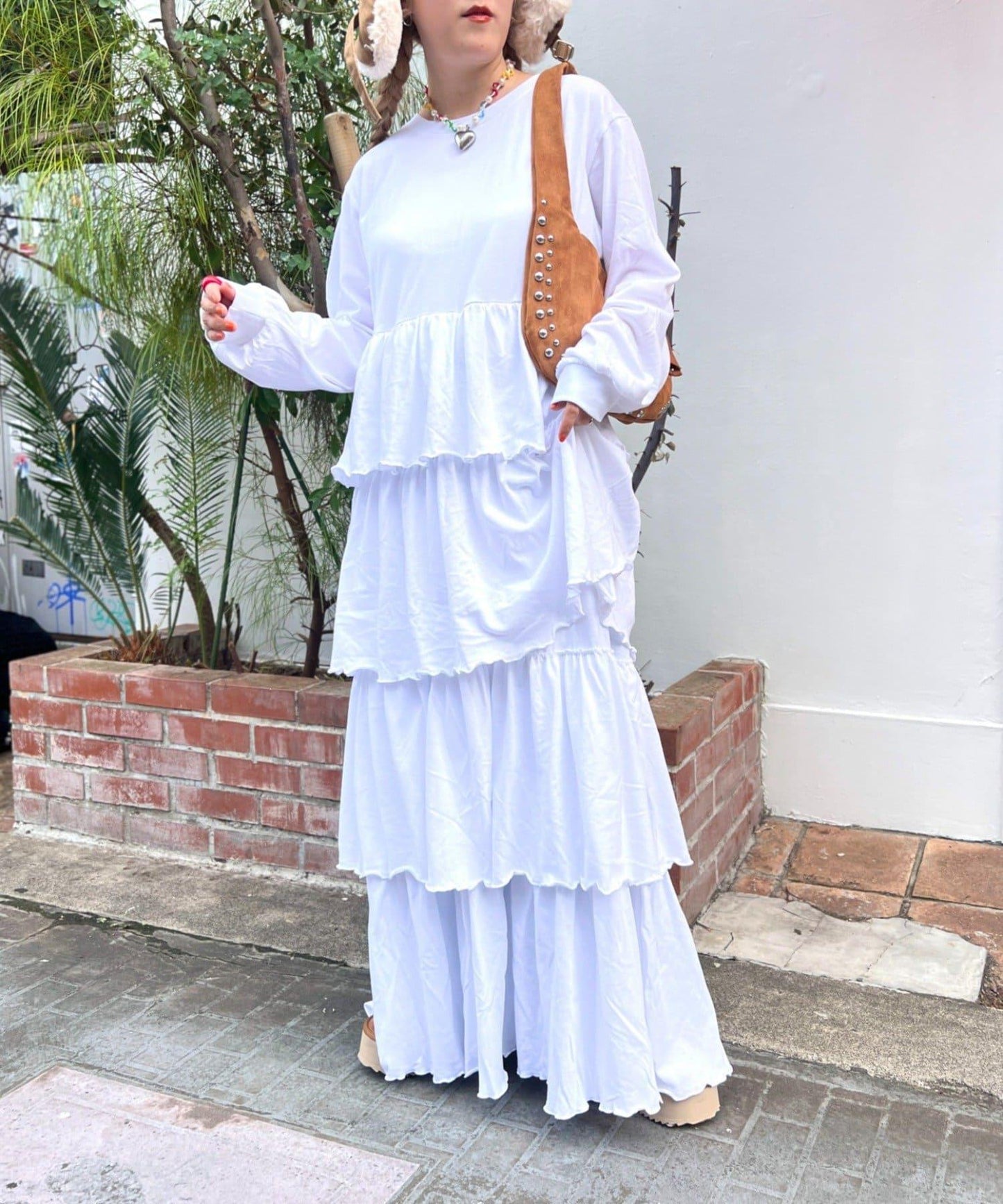 【w closet】層疊剪裁連衣裙