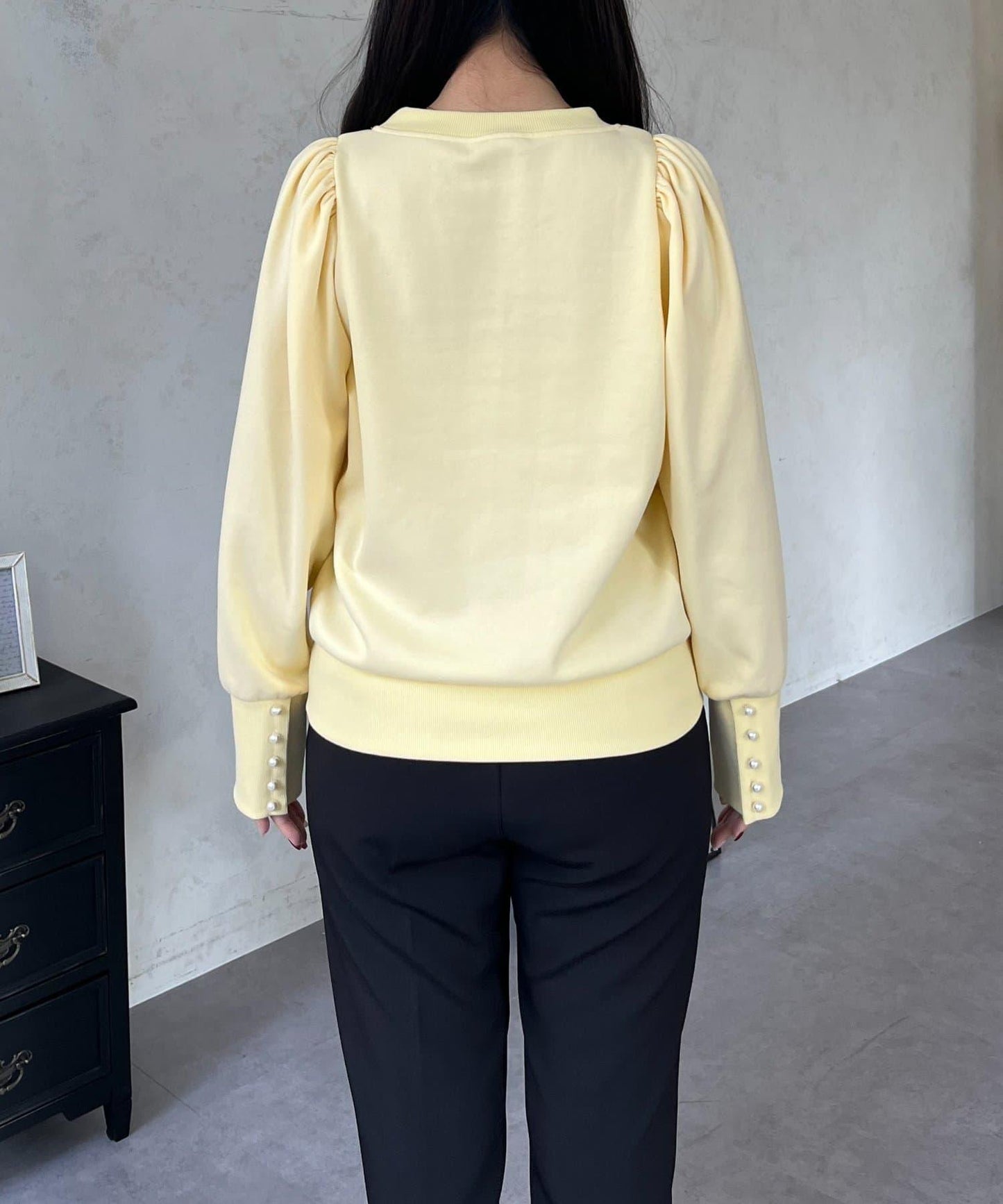 袖珍珠泡泡袖衛衣