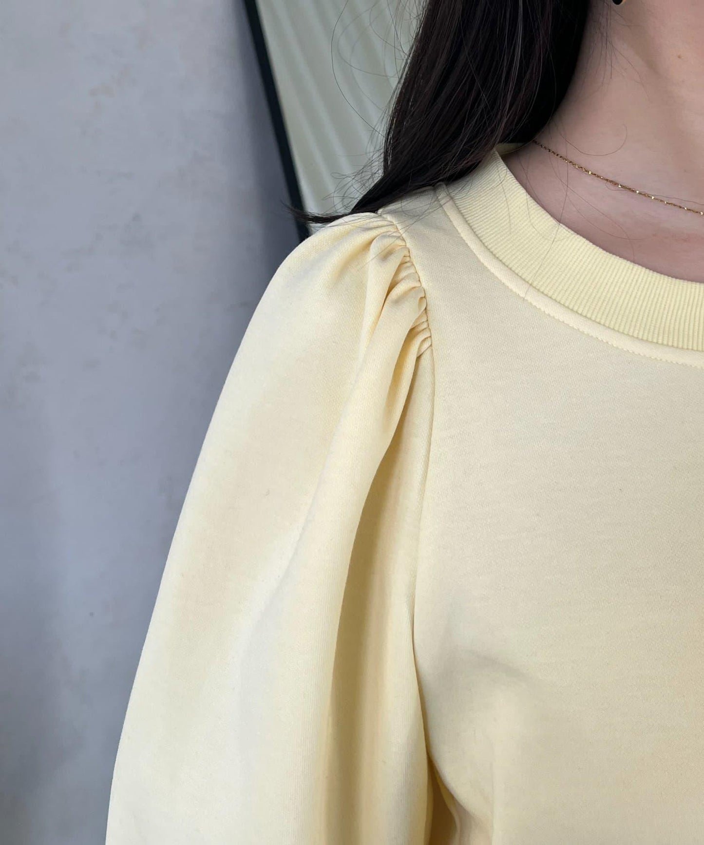 袖珍珠泡泡袖衛衣