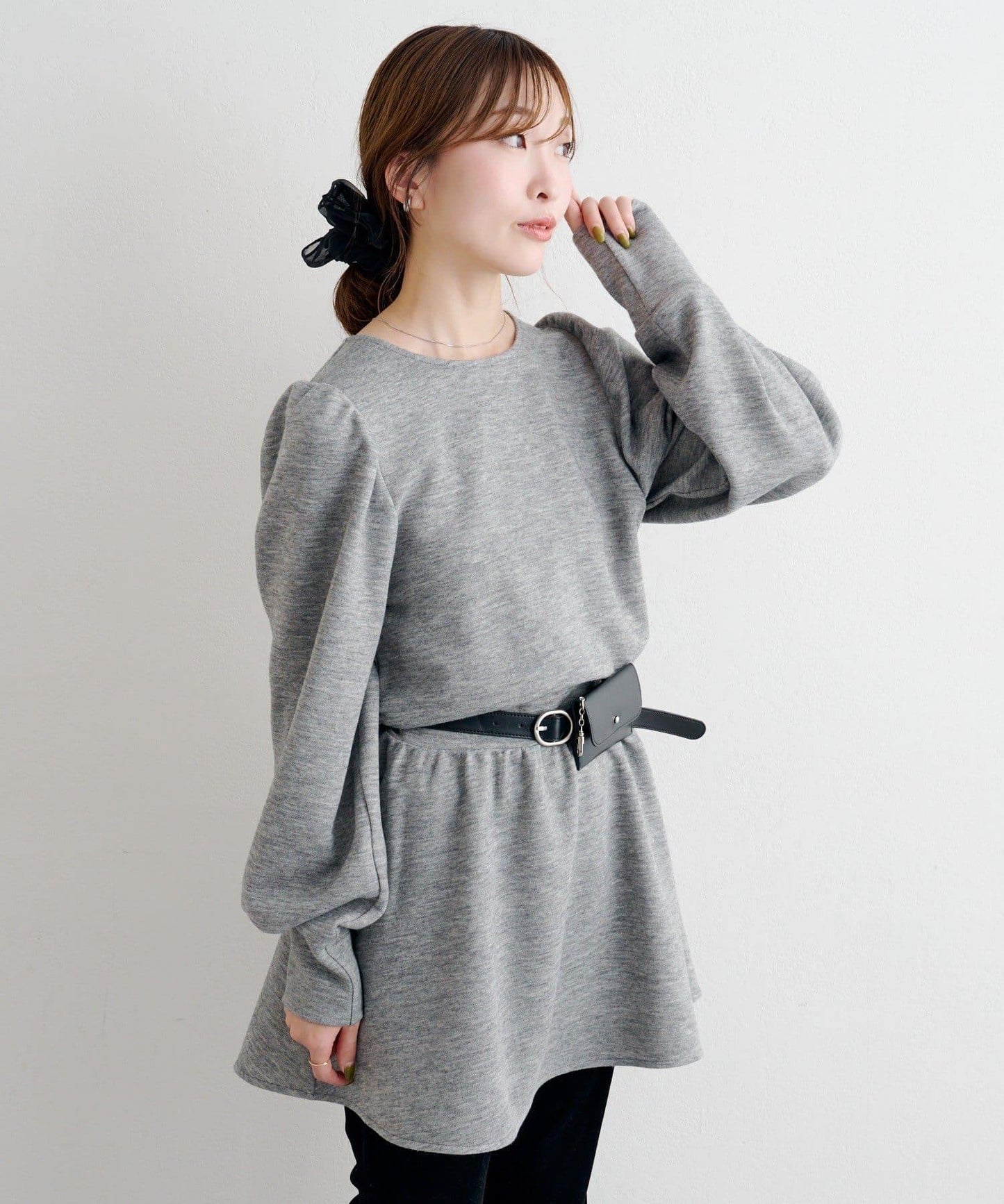 B 針織風連衣裙