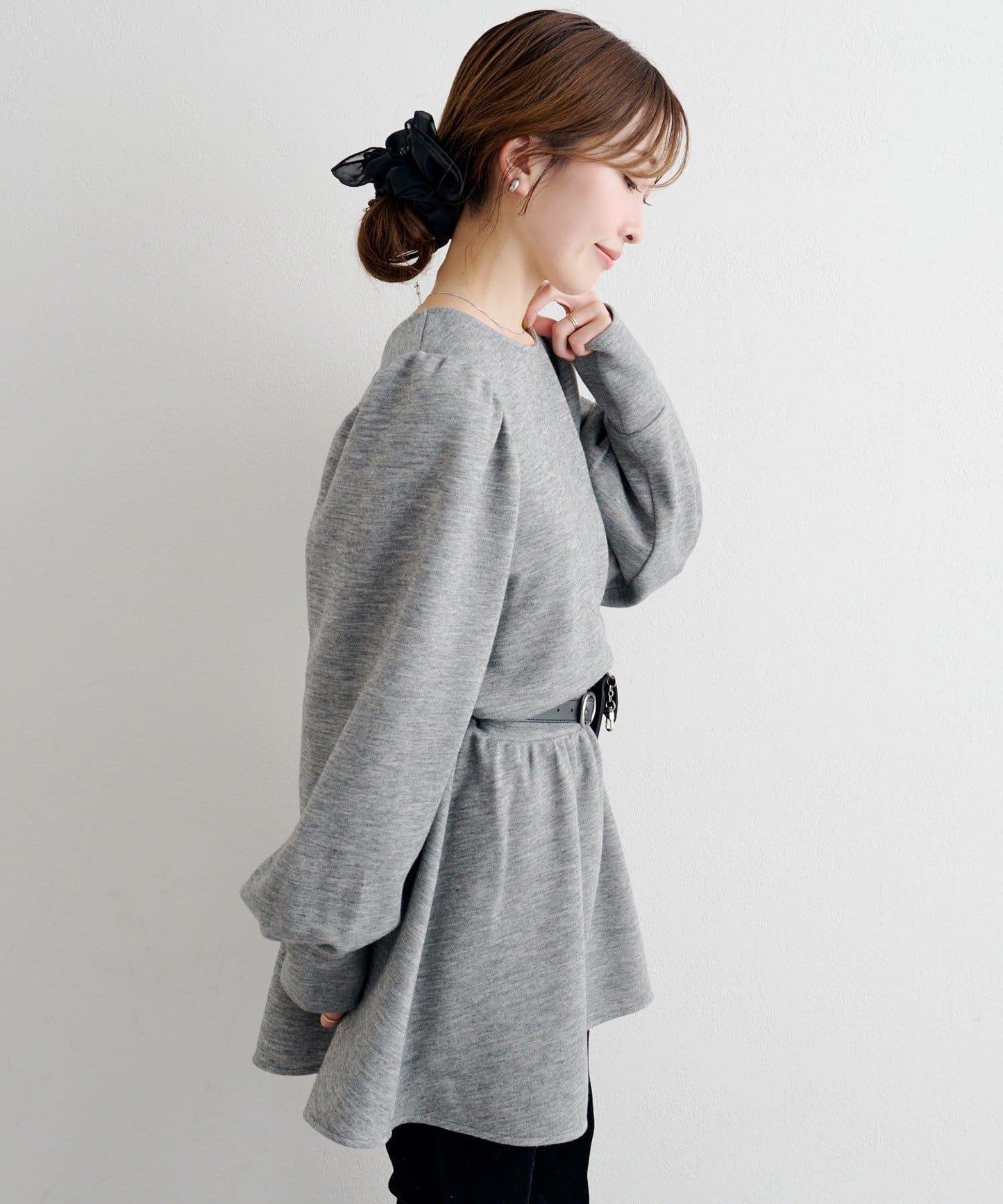 B 針織風連衣裙