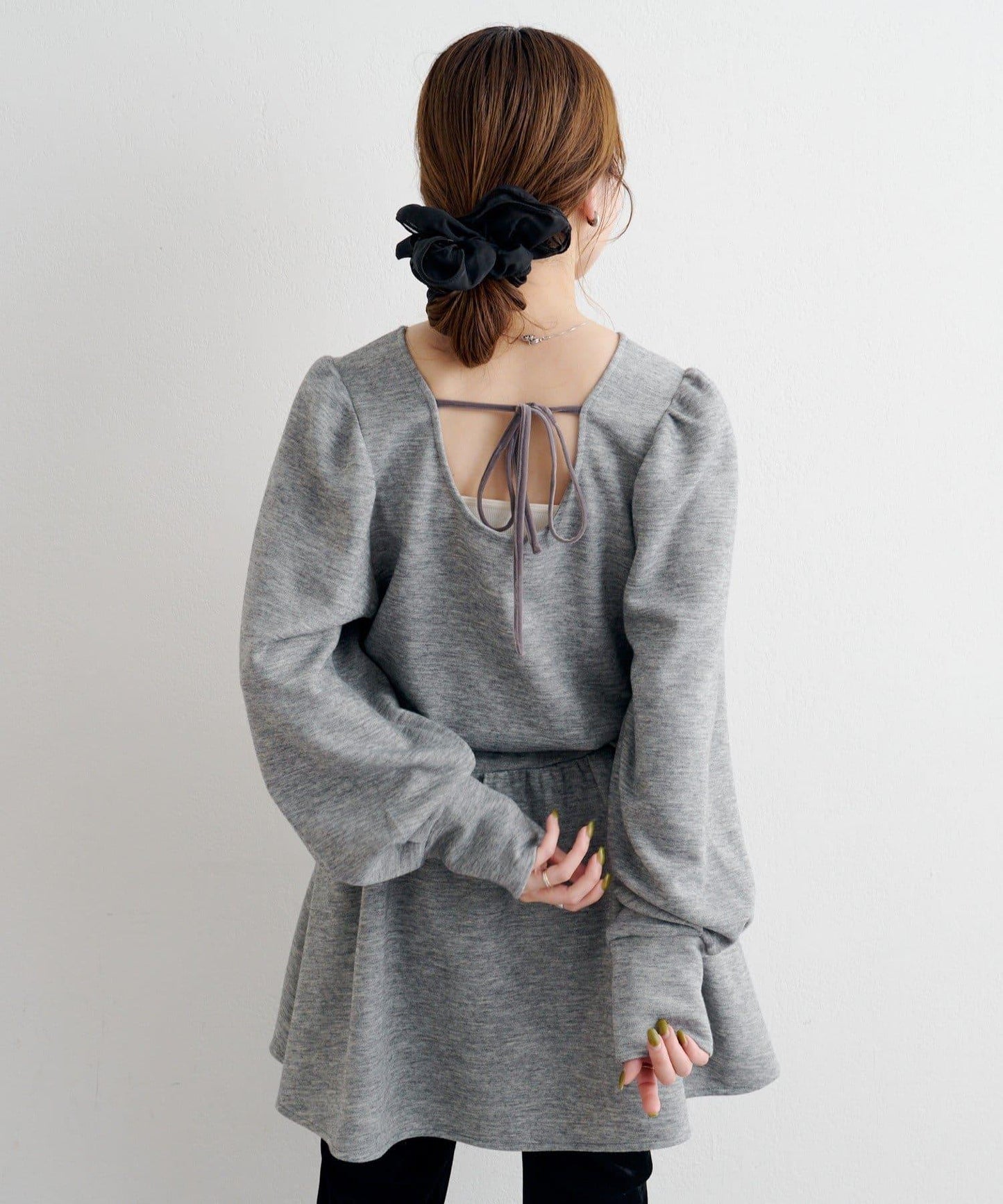 B 針織風連衣裙