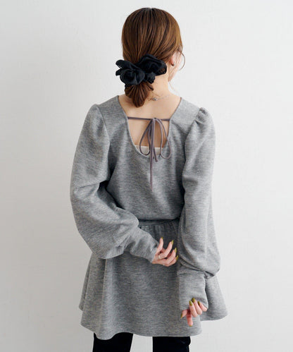 B 針織風連衣裙