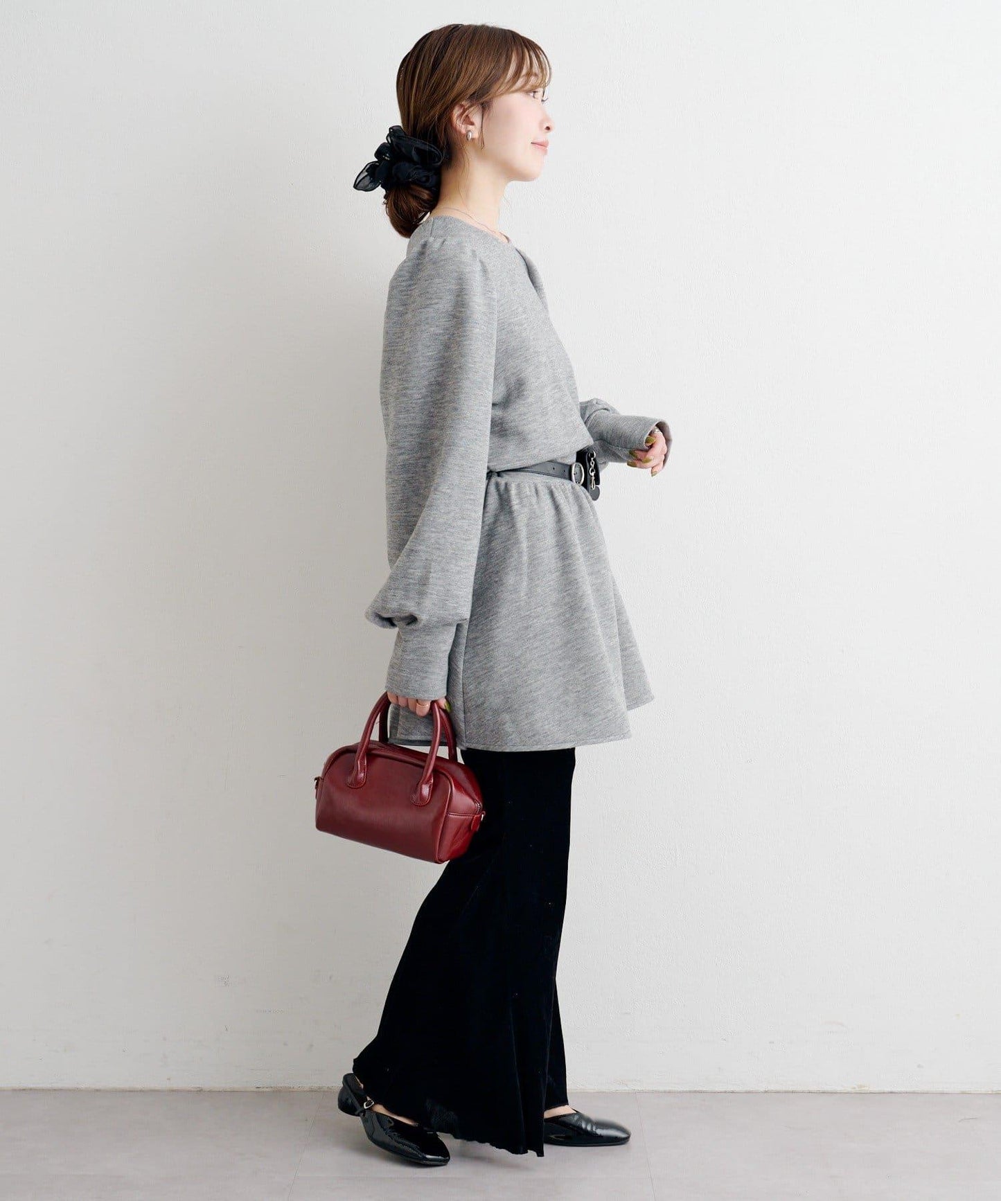 B 針織風連衣裙