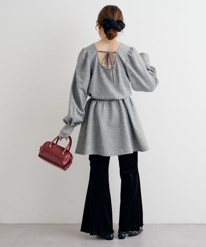 B 針織風連衣裙