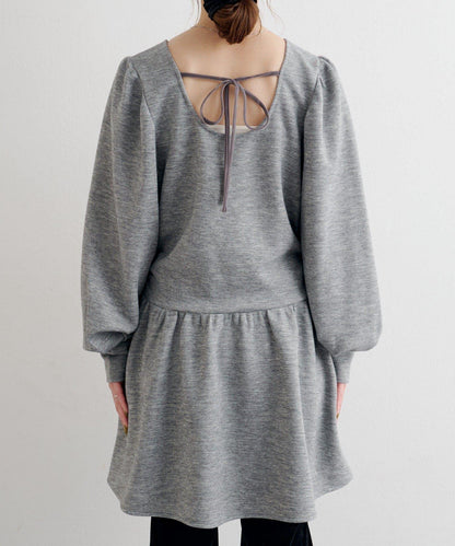 B 針織風連衣裙