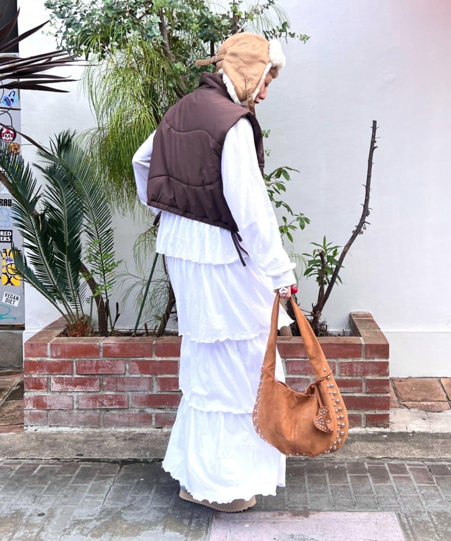 【w closet】層疊剪裁連衣裙