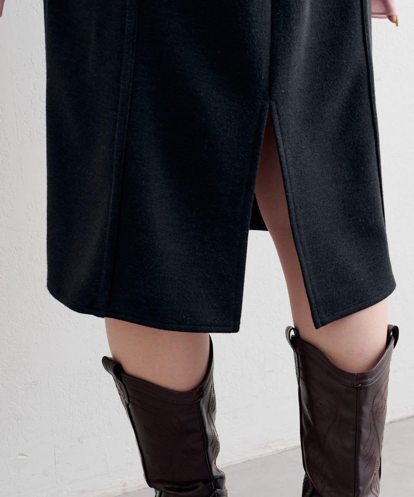 B 針織風格衛衣吊帶連衣裙