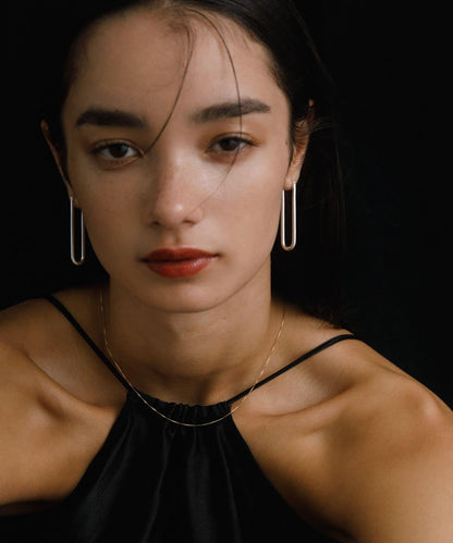 decor『デコール』橢圓形耳環