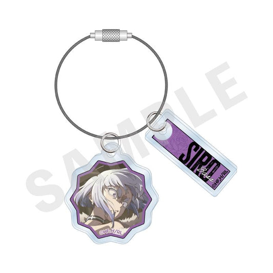 搖滾是淑女的嗜好_帶金屬絲的亞克力掛件（白矢環）