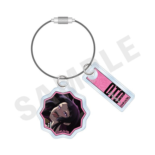 搖滾是淑女的嗜好_帶金屬絲的亞克力掛件（黑鐵音羽）