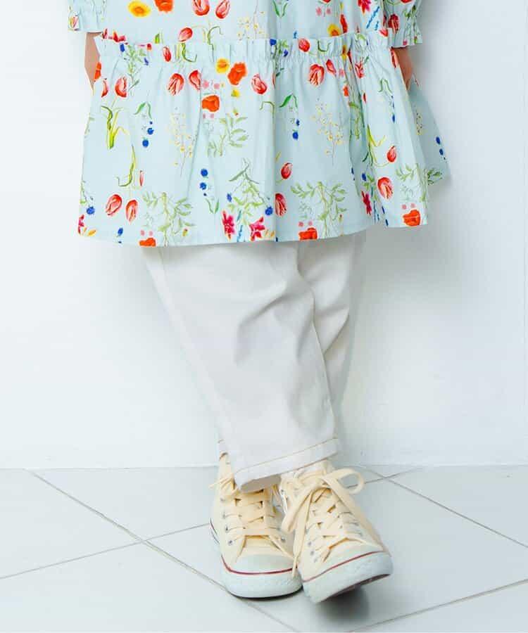 蝴蝶結裝飾牛仔長褲 10分丈