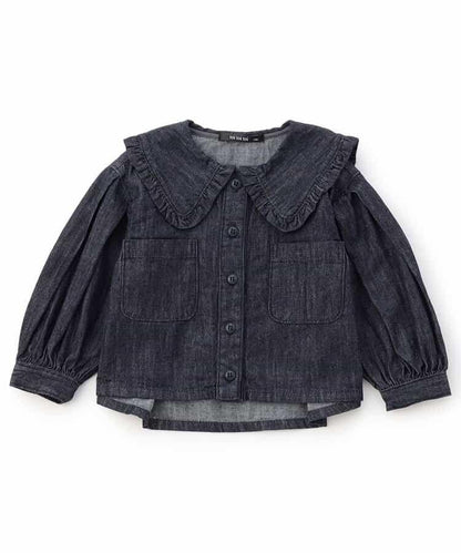 長袖外套上衣襯衫_120_140【青少年】