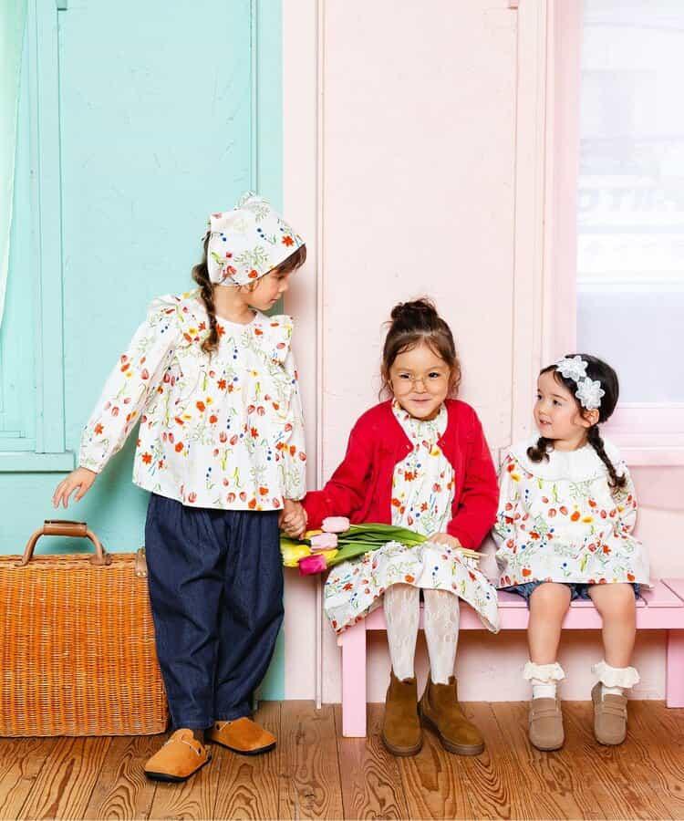 蝴蝶結裝飾牛仔長褲 10分丈