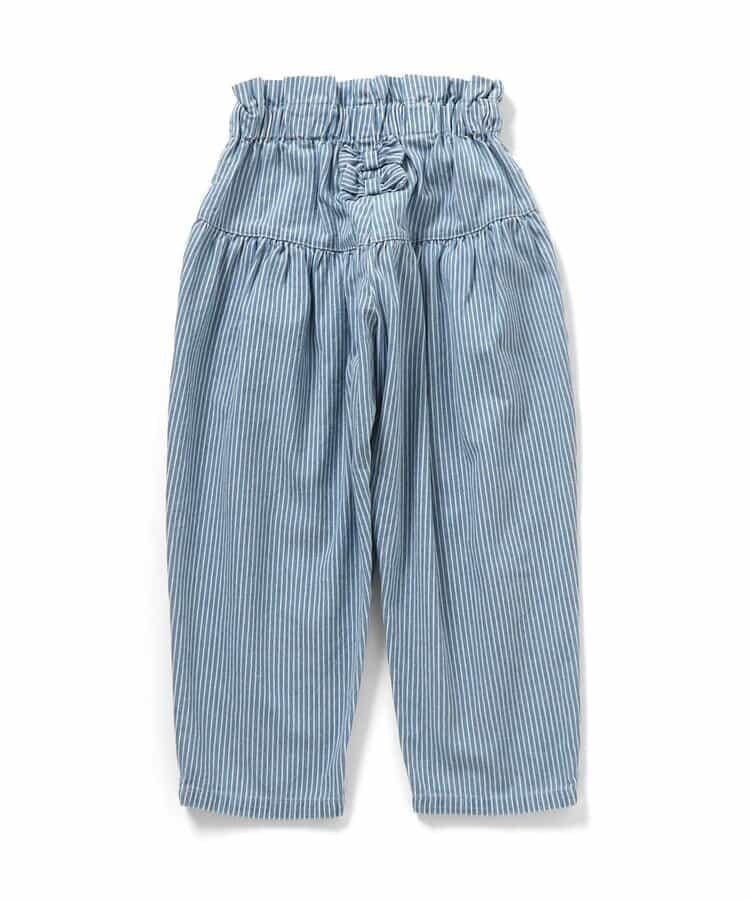 蝴蝶結裝飾牛仔長褲 10分丈