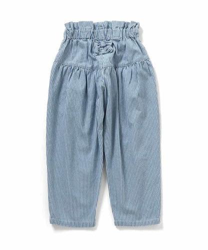 蝴蝶結裝飾牛仔長褲 10分丈