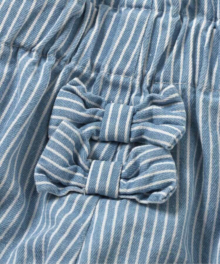 蝴蝶結裝飾牛仔長褲 10分丈