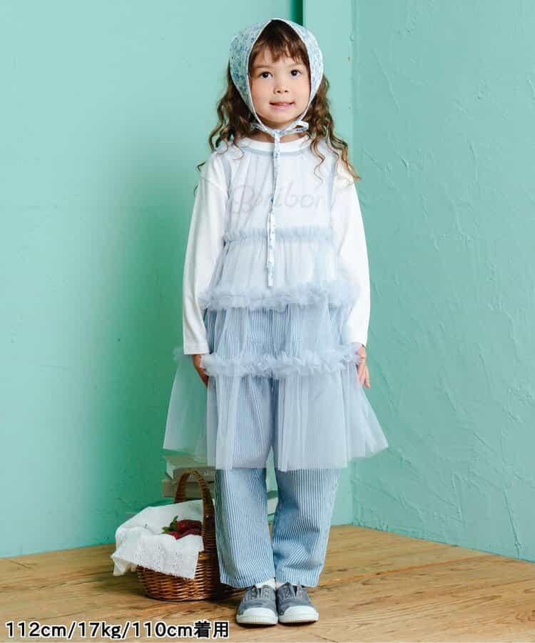 蝴蝶結裝飾牛仔長褲 10分丈