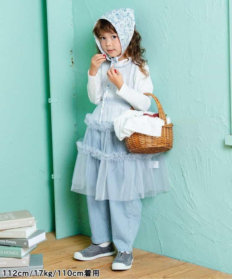 蝴蝶結裝飾牛仔長褲 10分丈