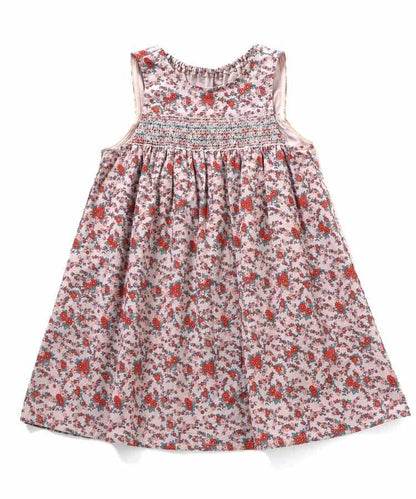 小花圖案煙管連衣裙