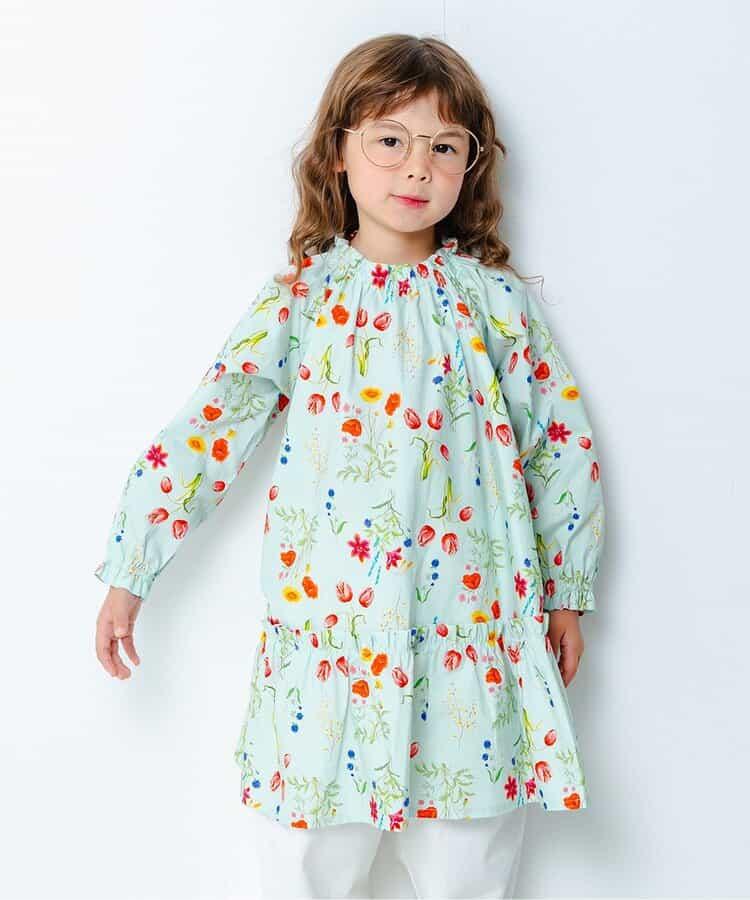 花園花卉連衣裙