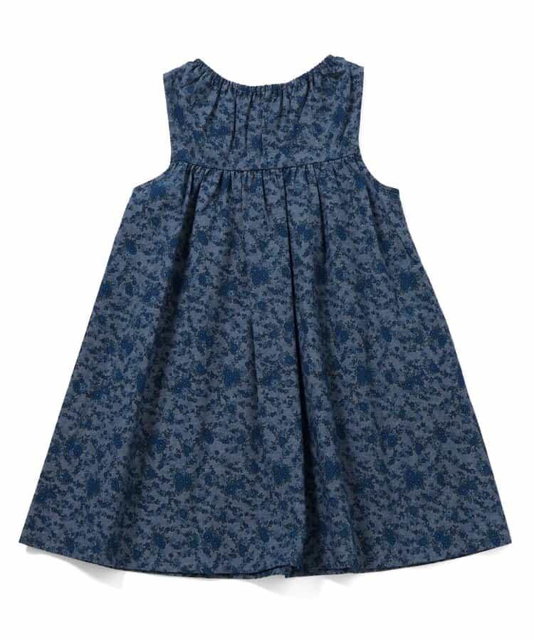 小花圖案煙管連衣裙