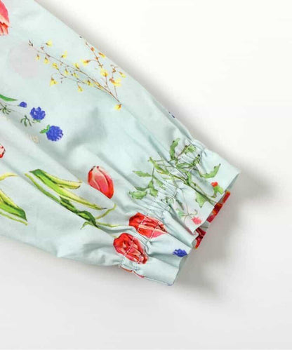 花園花卉連衣裙