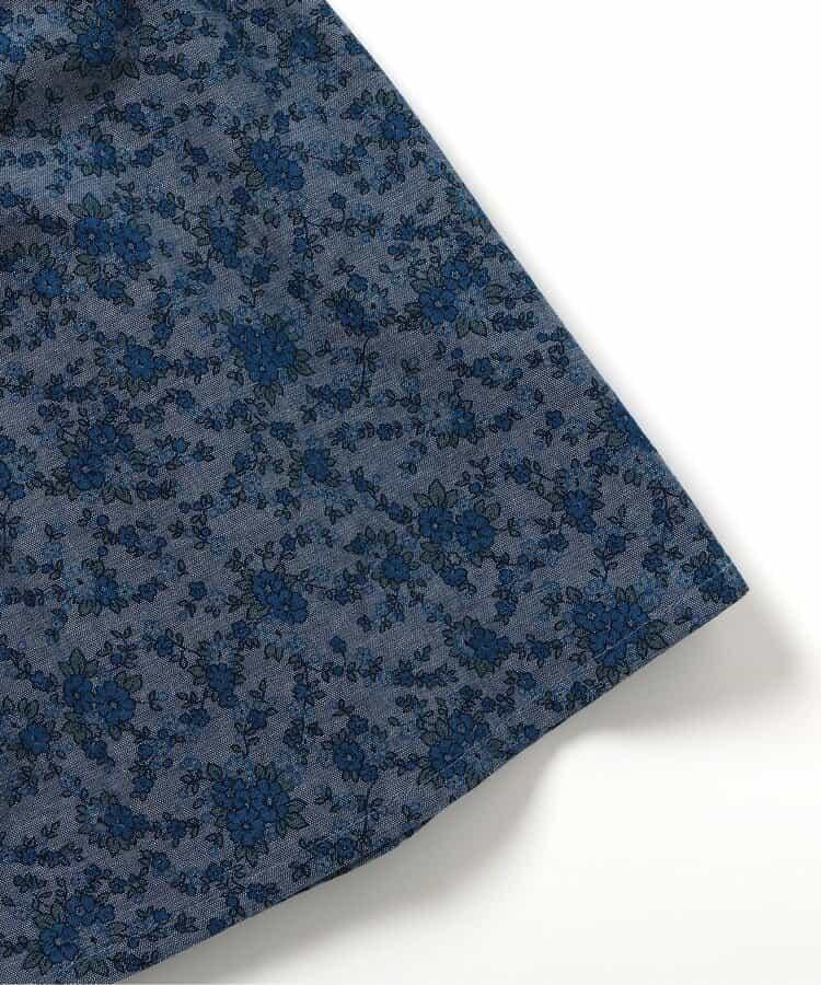 小花圖案煙管連衣裙