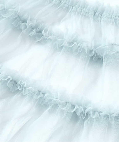 層疊薄紗蝴蝶結連衣裙