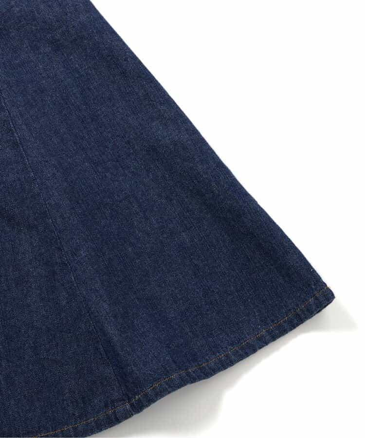 蝴蝶結裝飾牛仔吊帶連衣裙