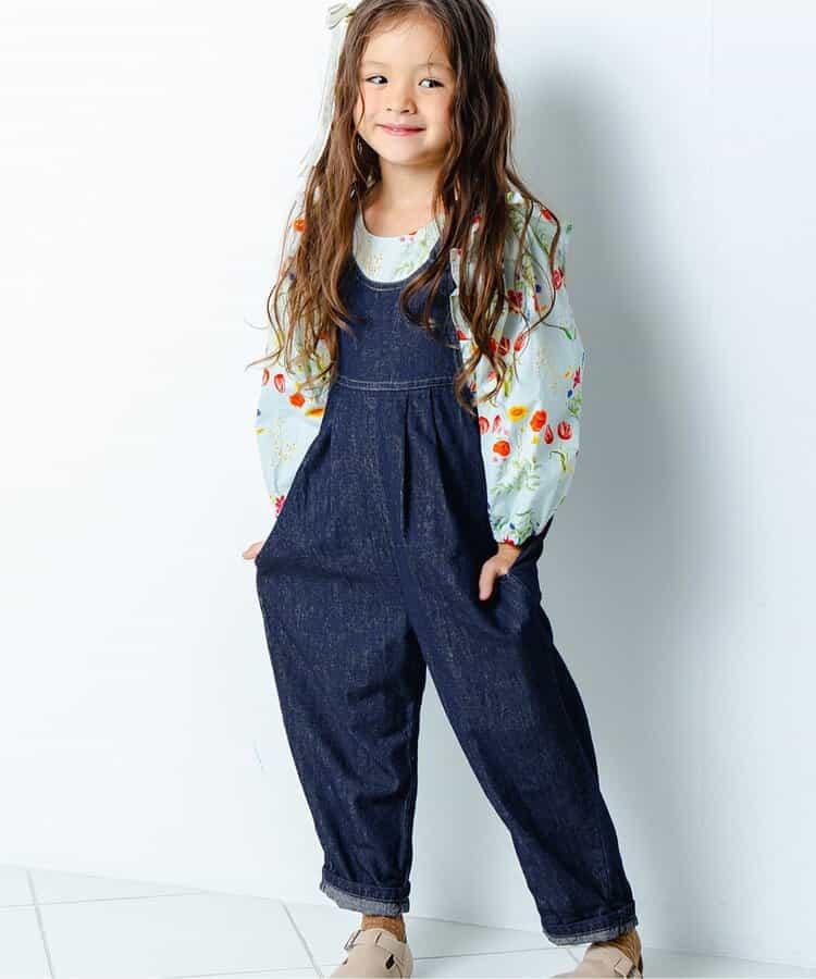 牛仔揹帶褲 10分褲